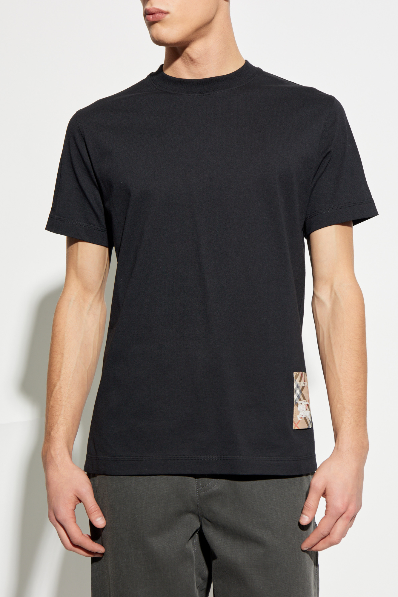 Black T-shirt with logo Burberry - Vitkac Canada